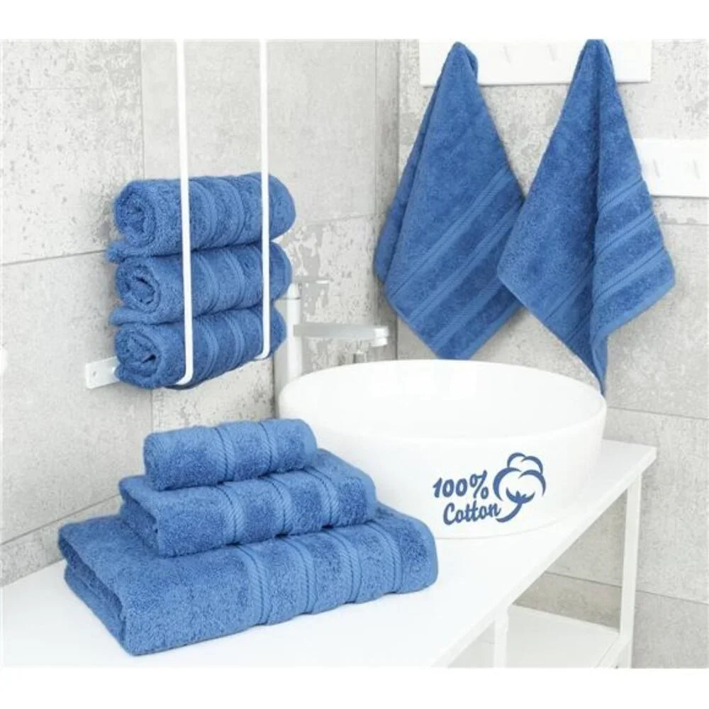 New Luxury 6 Piece Towel Set, 2 Bath Towels 2 Hand Towel 2 Washcloths